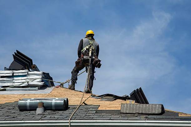 Professional Roofing technician working in Riderwood, MD
